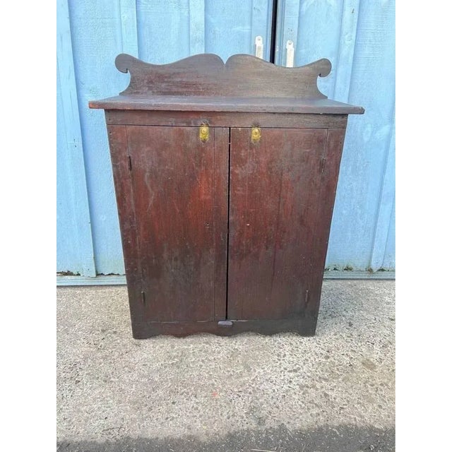 Antique Country Mahogany Stained Cabinet. 19th Century. Solid wood, sturdy Approximate measurements: .Height 47” width 35”...
