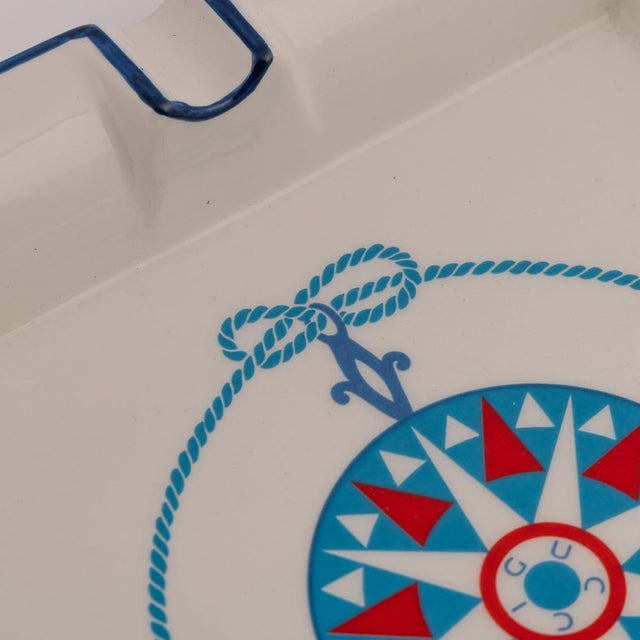 Vintage Italian Ceramic Ashtray from Gucci, 1980 For Sale - Image 9 of 13