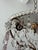 French Beaded Lavender and Clear Drops Flush Mount Chandelier For Sale - Image 6 of 8