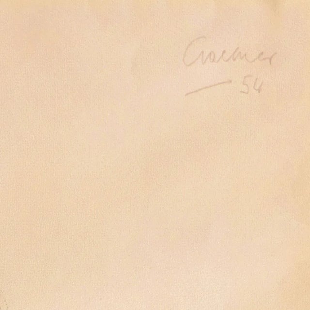 Signer upper right, 'Craemer' for Kurt Craemer (German, 1912-1961) and dated 1954. Born in Saarbrucken, Craemer first...