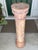 Offering for sale this beautiful solid Italian pink marble column pedestal with the following fine features: - Made of...