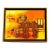 Vintage Framed Oil Painting of Steam Engine Train For Sale