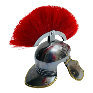 Antique 1900s Miniature Roman Helmet Galea Paperweight