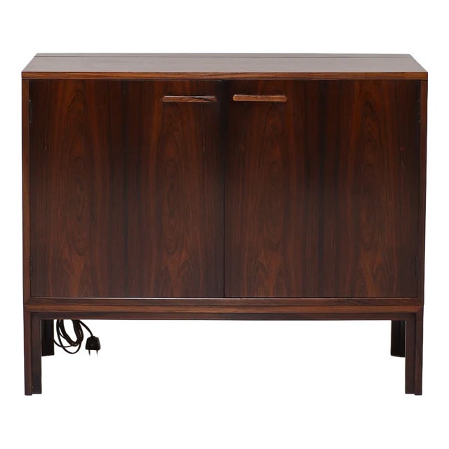 Vintage Danish Bar Cabinet in Kingwood by Feldballes Møbelfabrik, 1960s For Sale