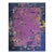 1920s Antique Purple Oriental Floral Chinese Handknotted Art Deco Wool Rug For Sale
