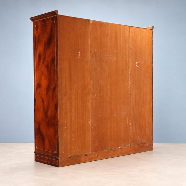 Nautical Mahogany Wardrobe in the style of The Great Estern For Sale - Image 11 of 12