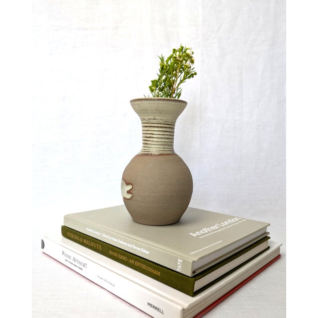 Mid-Century Modern Vintage Rustic Ceramic Vase by St Agnes Pottery Studio, 1970s For Sale - Image 3 of 9