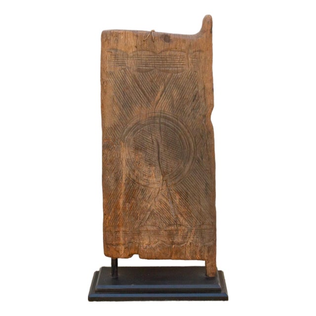 Antique Primitive Carved Igbo Door For Sale