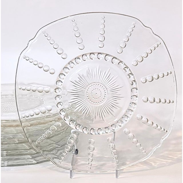 Vintage Coastal Starburst Plates- Set of Ten For Sale - Image 6 of 8