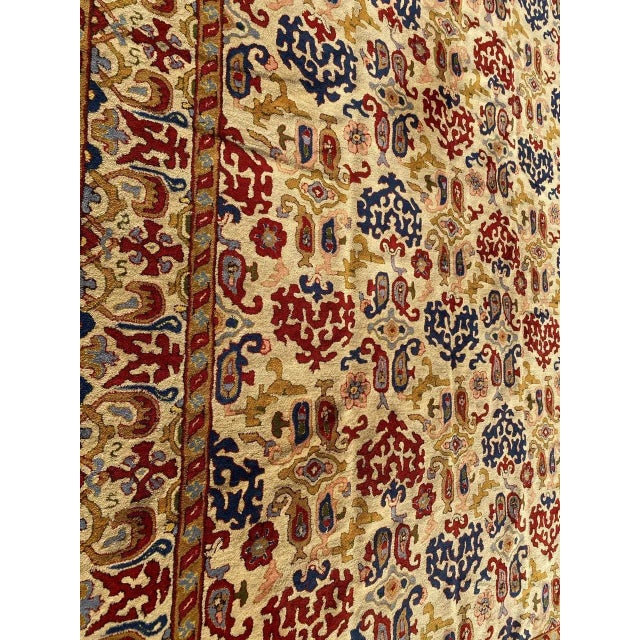 Blue Antique French Janus Rug For Sale - Image 8 of 13
