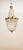 Empire Chandelier in Brass with Frosted Drops For Sale - Image 9 of 18