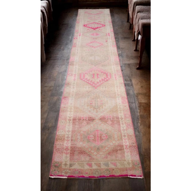 Add a pop of color and style to your hallway with this charming 3x13 Rug Runner HandMade Oushak Runner Rug. Featuring...