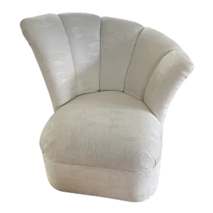 Vladimir Kagan Style Swivel Chair, 1980's