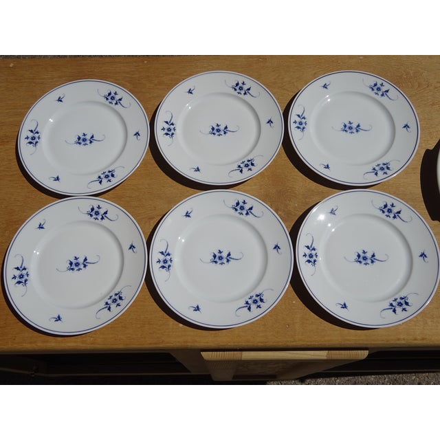 Blue Limoges Porcelain Dessert Service from Maison Bernardaud, 1950s, Set of 13 For Sale - Image 8 of 18