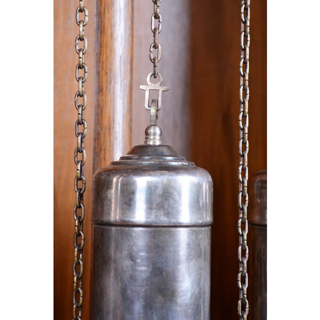 Wood Art Deco Longcase Clock in Walnut and Spruce, 1920s For Sale - Image 7 of 18