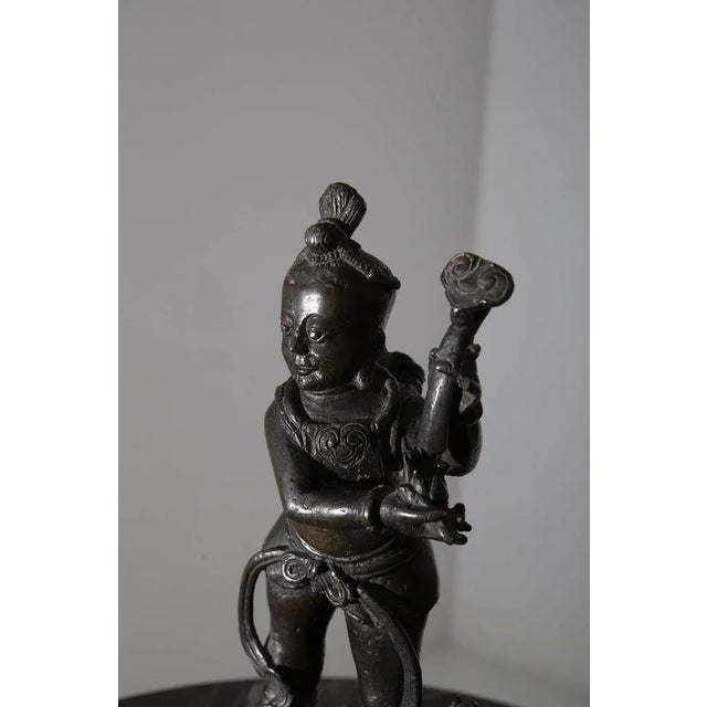 17th Century Chinese Ming Dynasty Bronze Taoist Figure, 16th Century For Sale - Image 5 of 8