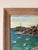Wood Vintage Impressionist Coastal Harbor Oil Painting on Canvas - Framed For Sale - Image 7 of 18
