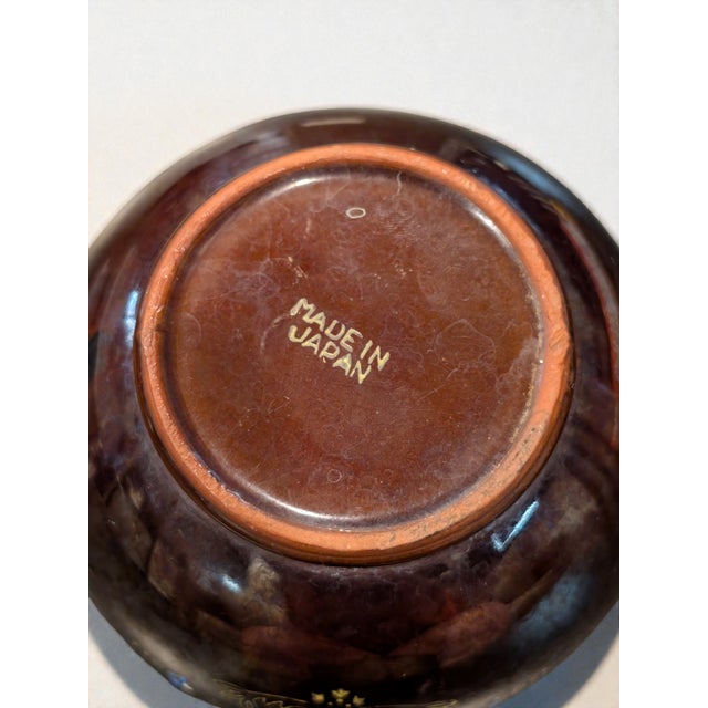 1940s Vintage Japanese Moriage Hand Painted Redware Teapot For Sale - Image 5 of 6