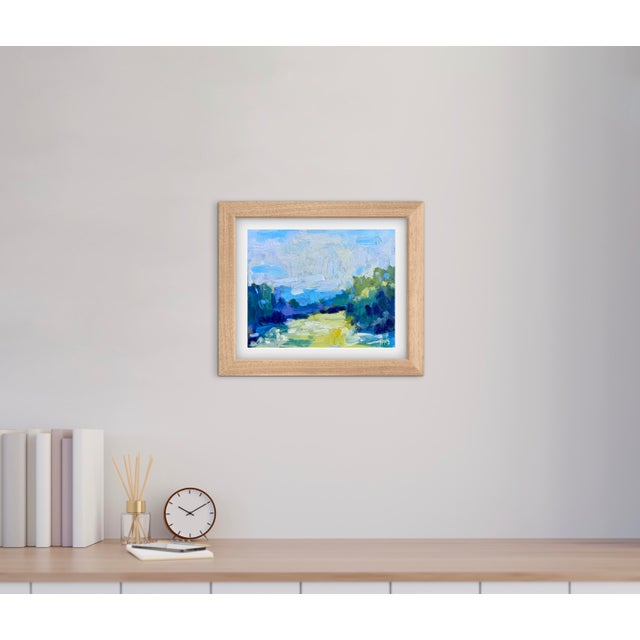 Abstract Expressionist Landscape Oil Painting by L Haas For Sale - Image 3 of 5