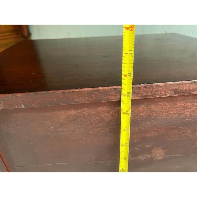 Victorian 19th Century Victorian Flame Mahogany 2 Drawer Side Table. For Sale - Image 3 of 11