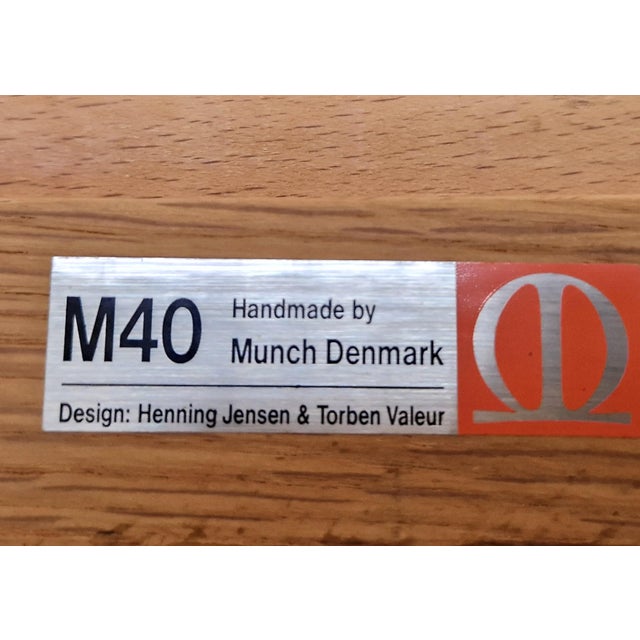 1970s Vintage M40 Chairs by Henning Jensen & Torben Valeur for Munch Møbler, 1970s, Set of 3 For Sale - Image 5 of 11