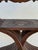 Antique Carved Wood Side Chair: Savonarola Carved Hardwood Antique Chair For Sale - Image 11 of 12