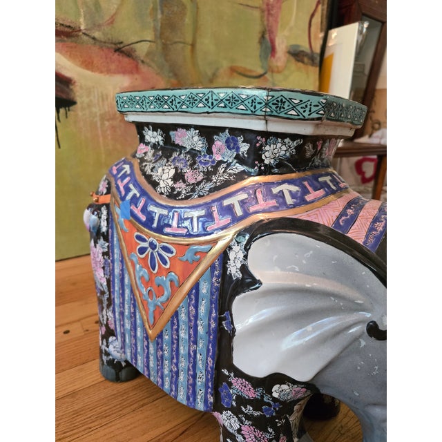 Mid Century Modern Hollywood Glamour Chinese Elephant For Sale - Image 9 of 11