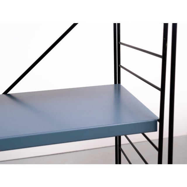 Free Standing Metal Colored Racks by A. D. Dekker for Tomado, Holland, 1960s, Set of 2 For Sale - Image 11 of 13