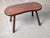 Brown Rustic Hand-Carved Wood Bench with Organic Free-Form Top, 1940s For Sale - Image 8 of 10
