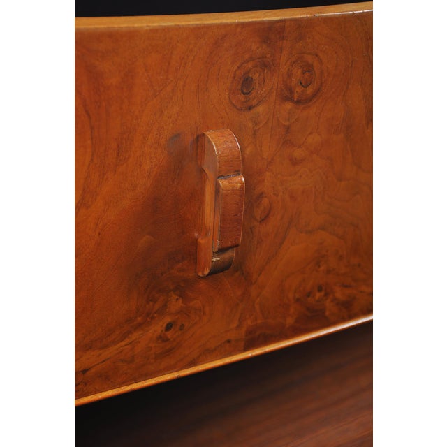 Czech Art Deco Chest of Drawers in Walnut Veneer, 1920s For Sale - Image 6 of 13