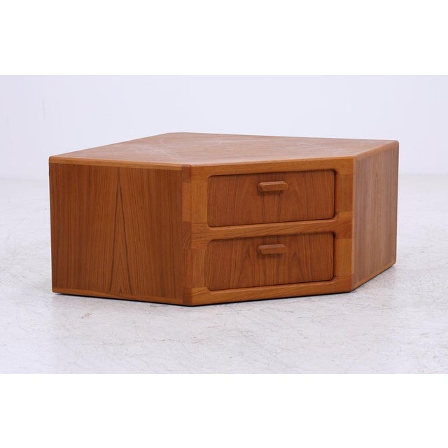 Vintage Danish Teak Corner Chest of Drawers from Dyrlund For Sale - Image 3 of 14