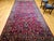 Vintage Persian Manchester Kashan Gallery Rug, Hand-Knotted Wool, Geometric Pattern, 6x12, Crimson Red & Blue For Sale - Image 9 of 18