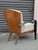 Postmodern lounge chair and ottoman attributed to Adam Tihany for Pace Collection, c. 1990. The design balances Art Deco...