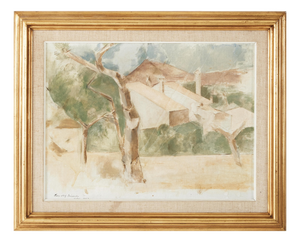 Lars Olof Ericsson, Calpe, 1957, Oil on Panel, Framed