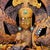 Yellow Late 19th Century Large Carved Faux Horn Bodhisattva on Dragon Sculpture For Sale - Image 8 of 10