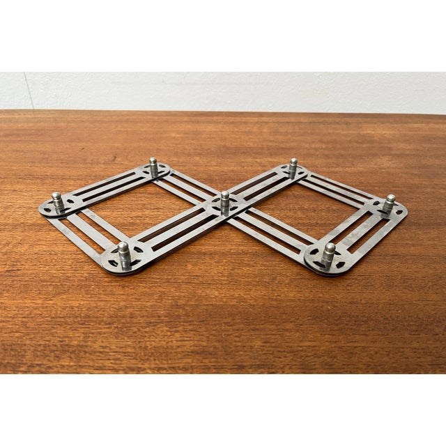 Postmodern German Metal Extendable Trivet Coaster from Zack For Sale - Image 5 of 11