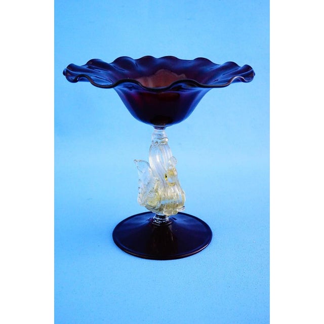 Measurements: height: 16.4 cm; diameter: 16.5 cm; weight: 0.286 kg item : splendid "tipetto veneziano"-style cake stand,...