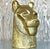 Vintage Brass Tiger Head Sculpture For Sale - Image 10 of 14