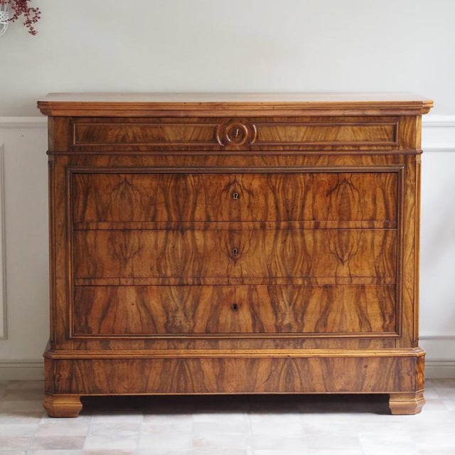 Louis Philippe Chest of Drawers in Walnut Burl, 1860 For Sale - Image 18 of 18
