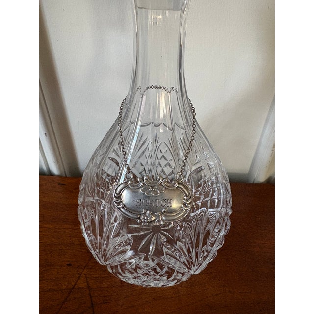 Contemporary Early 20th Century Sterling Silver "Scotch" Decanter Label For Sale - Image 3 of 4