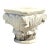 Vintage Carved Marble Column Side Table For Sale