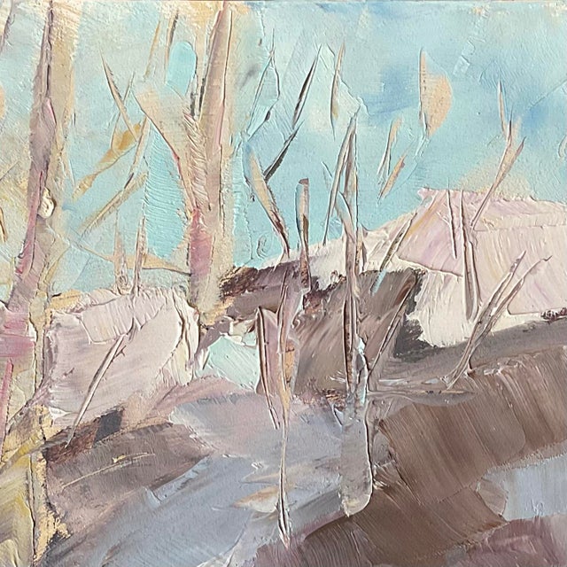 While my daughter went off to ski I painted out the back of my car. It was so cold darn cold at Snow Bowl in Flagstaff,...