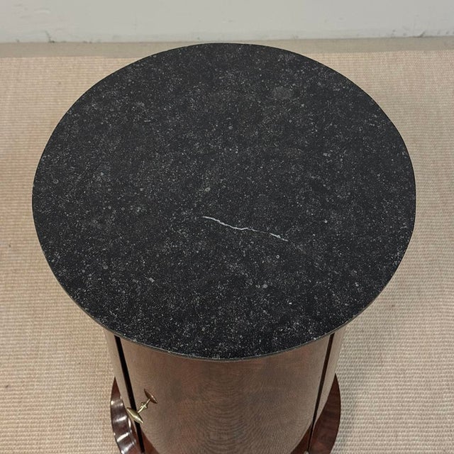 Early 19th Century French Empire to Louis Philippe Mahogany Marble Top Cabinet ~ Pedestal For Sale - Image 18 of 18