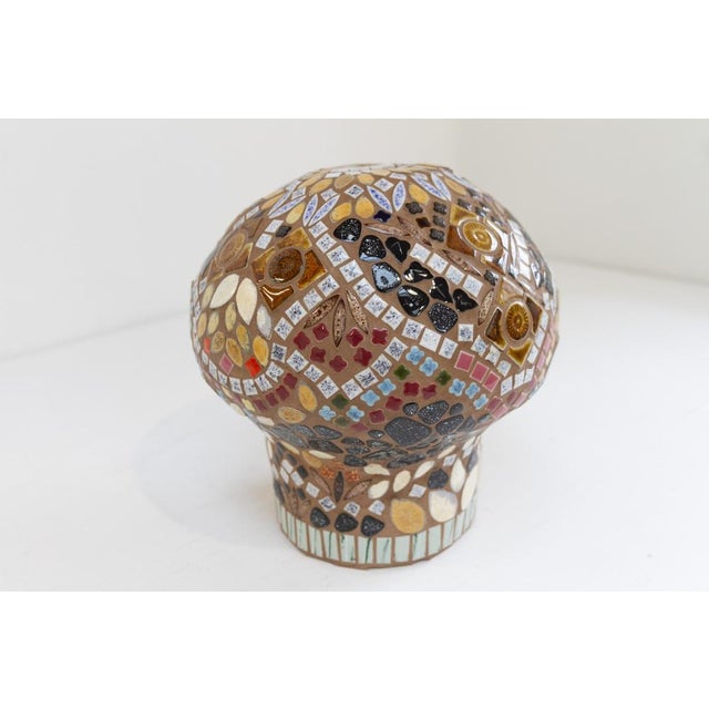 Swedish Folk Art Mosaic Mushroom Piggy Bank, 1970s For Sale - Image 11 of 16