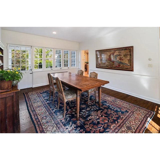 Antique American Large Framed Scarlet Macaw Hand Hooked Rug For Sale - Image 10 of 10