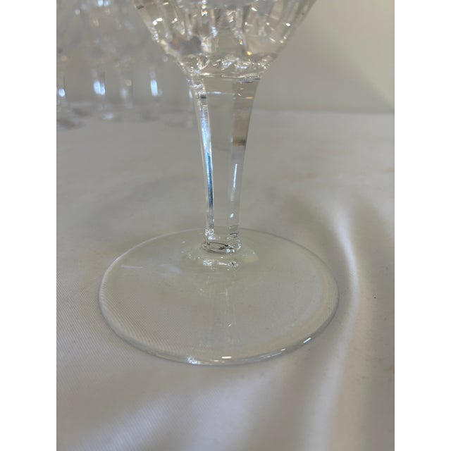 Vintage Josair Crystal Water Goblets, Set of 8 For Sale - Image 4 of 7