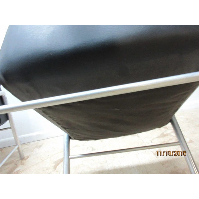 Mid-Century Aluminum Tubular Arm Club Chairs - A Pair For Sale In Philadelphia - Image 6 of 9