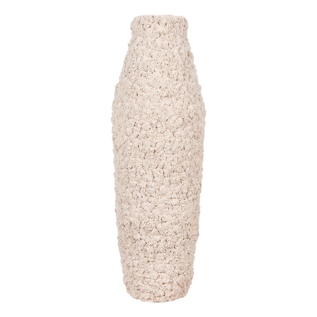 Popcorn Vase in Unglazed Ceramic by Gilles Caffier, 2000s For Sale