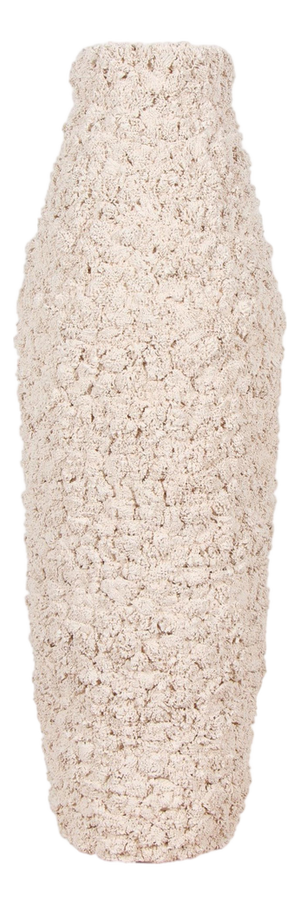 Popcorn Vase in Unglazed Ceramic by Gilles Caffier, 2000s
