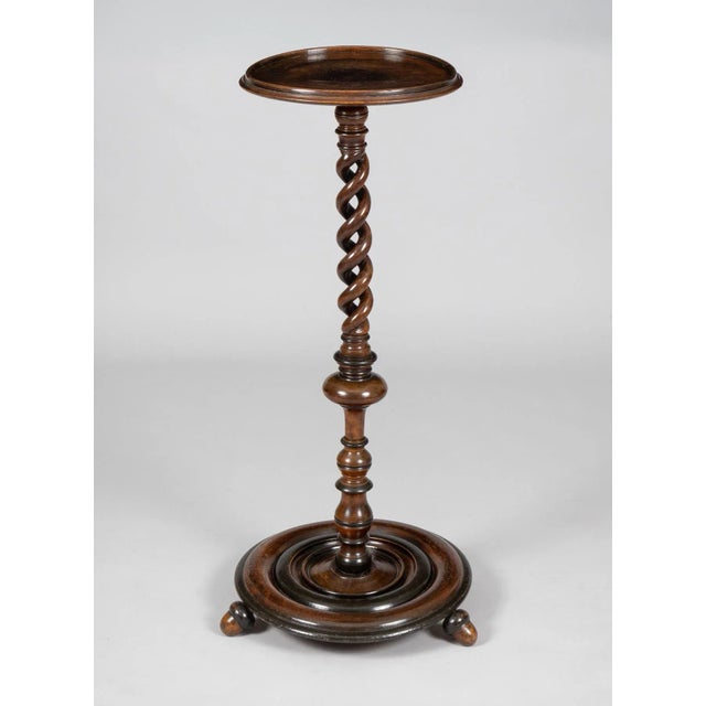 Early 19th Century English or French Walnut Torchere Plant Stand For Sale - Image 10 of 10